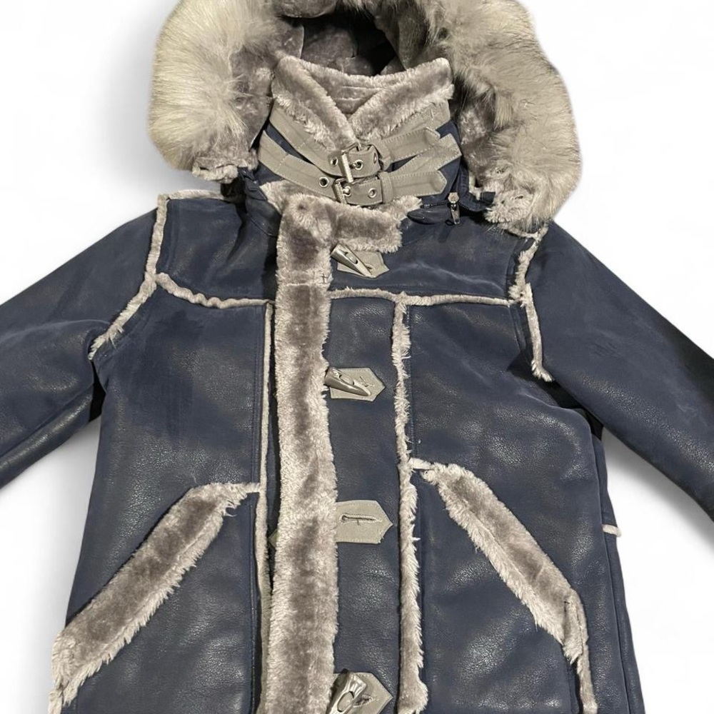 Jordan Craig Navy and Gray Kids Puffer Coat